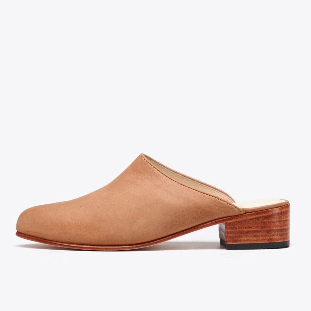 Nisolo Mariela Mules in Sand 7.5 (New in box)